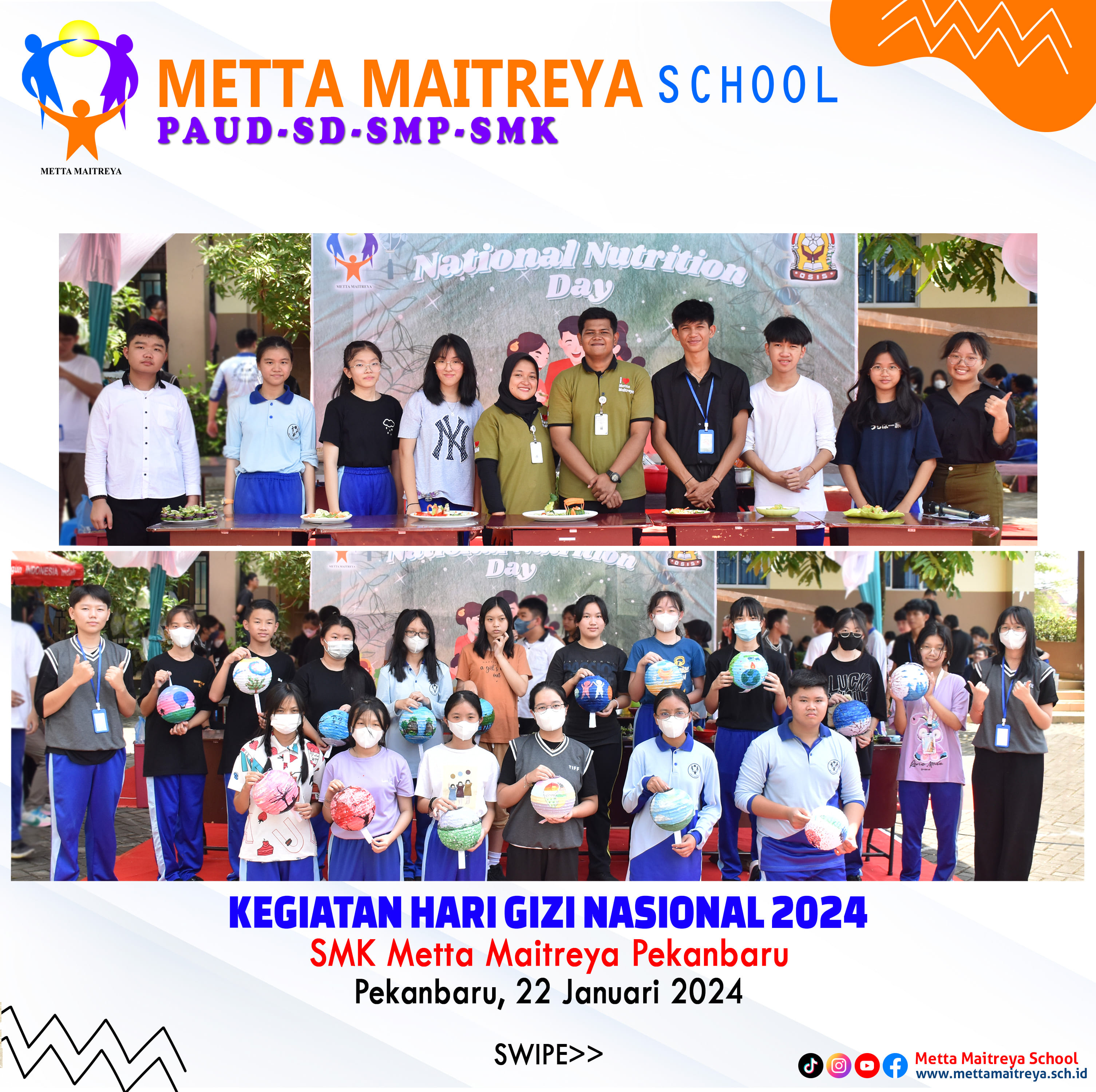 Kegiatan Hari Gizi Nasional 2024 | SMK METTA MAITREYA